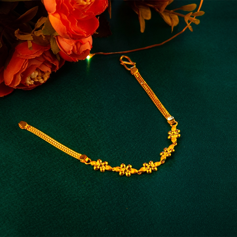 Great Gift Women|women's Stainless Steel Geometric Link Bracelet - Gold  Plated Lobster Clasp